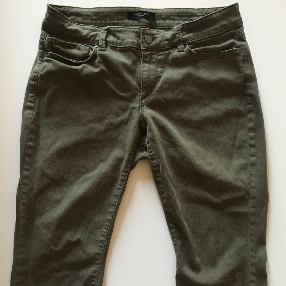 Ann Taylor Petite Curvy Skinny Cotton Twill Jeans
